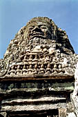 Angkor Thom - Bayon temple, central terrace, corner fronton 